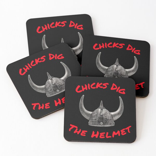 Item preview, Chicks Dig The Helmet designed and sold by RiffRaffGraffix.