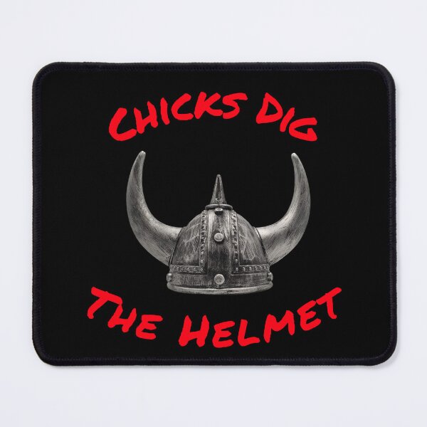 Item preview, Chicks Dig The Helmet designed and sold by RiffRaffGraffix.