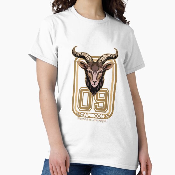 Capricon Born in 2009 Zodiac star sign horoscope Astrology Classic T-Shirt
