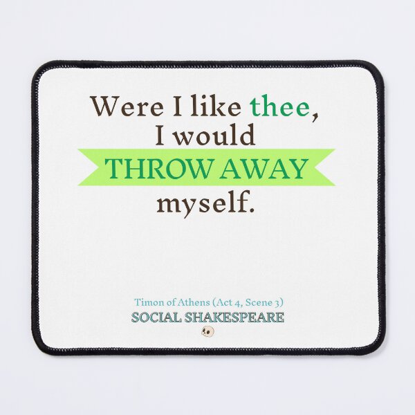 Item preview, Were I like thee, I'd throw away myself designed and sold by Jess Reed.