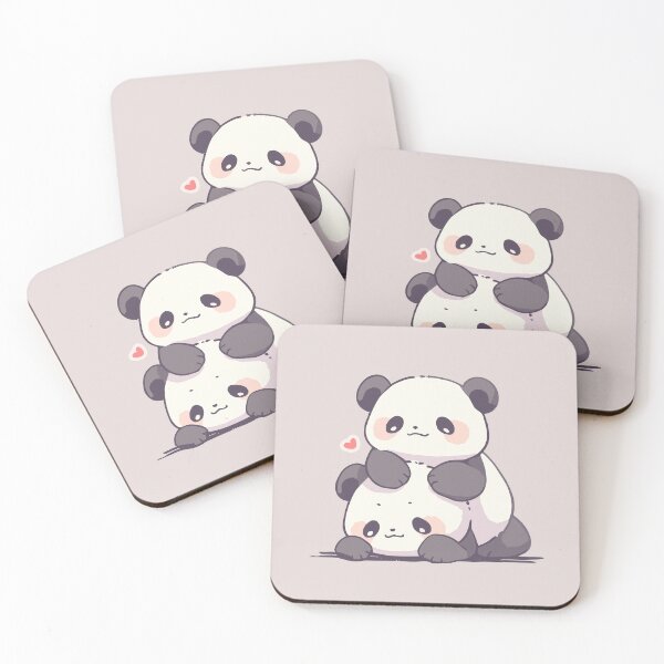Item preview, Minimalist Fluffy Panda Bear Cute Cartoon Art  designed and sold by JadesignFang.