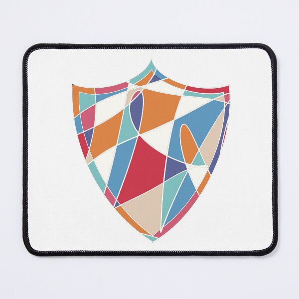 Item preview, Abstract Sports Badge Wall Art – Bold Shield Emblem Design No.5 designed and sold by iampaulmorris.