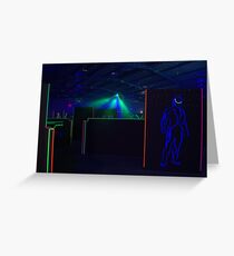 Laser Tag Arena Greeting Card