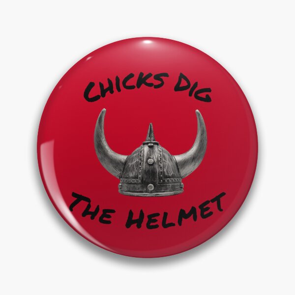 Item preview, Chicks Dig The Helmet designed and sold by RiffRaffGraffix.