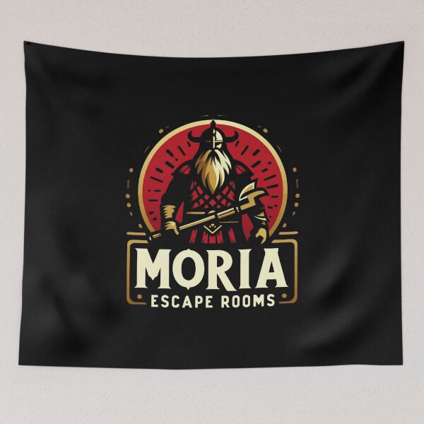 Item preview, Moria Escape Rooms - Dwarven Warrior - Logo - Fantasy designed and sold by Fenay Designs.