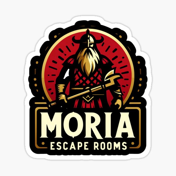 Item preview, Moria Escape Rooms - Dwarven Warrior - Logo - Fantasy designed and sold by Fenay Designs.