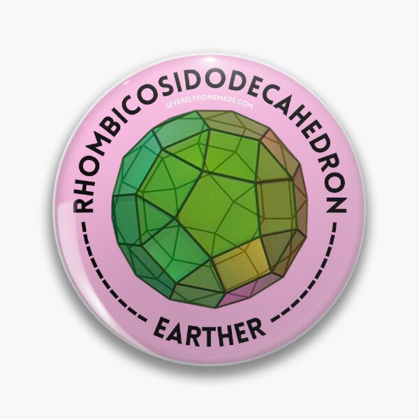 Item preview, Rhombicosidodecahedron Earther Funny Sticker designed and sold by hyperfocusrach.