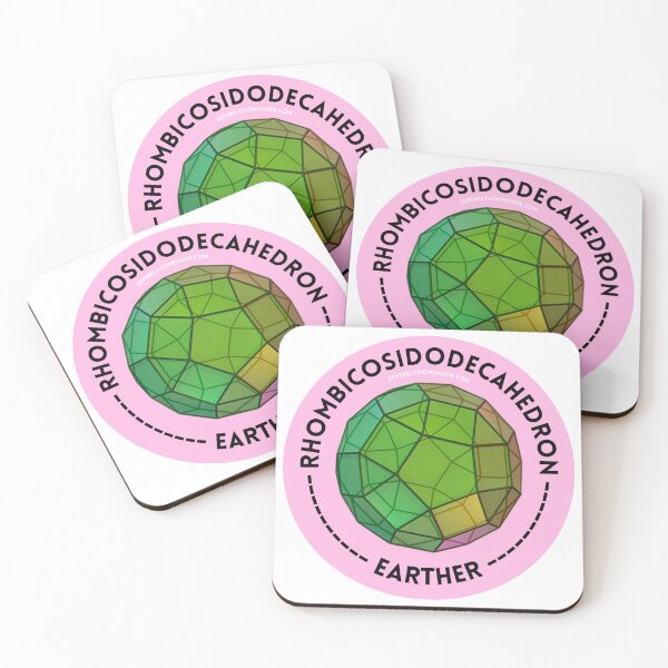 Item preview, Rhombicosidodecahedron Earther Funny Sticker designed and sold by hyperfocusrach.