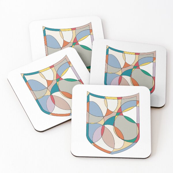 Item preview, Abstract Sports Badge Wall Art – Bold Shield Emblem Design No.6 designed and sold by iampaulmorris.