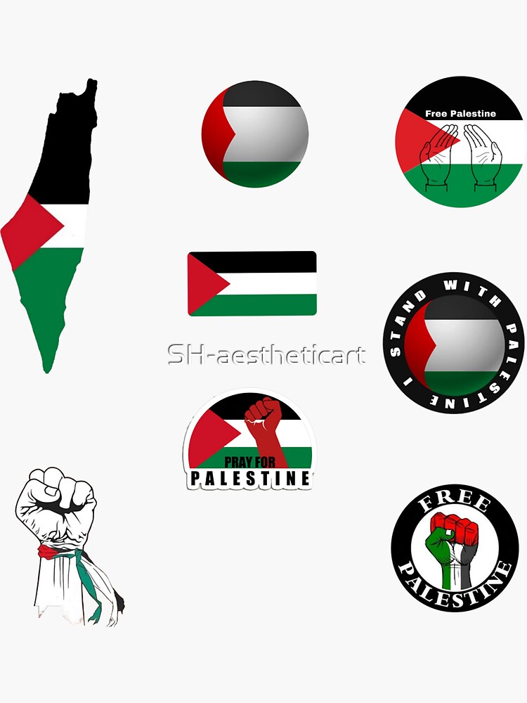 Sticker for Sale avec l'œuvre « Pack d'autocollants Palestine