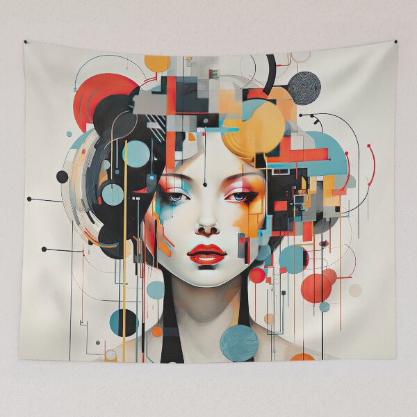 Item preview, Explore Simplistic & Minimalistic Japanese Geisha Portraits with a Majestic Touch designed and sold by ArtificialGenes.