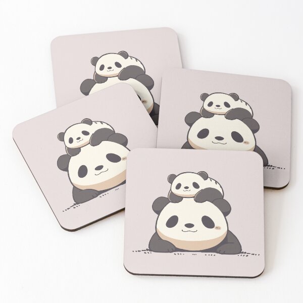 Item preview, Minimalist Fluffy Panda Bear Cute Cartoon Art  designed and sold by JadesignFang.