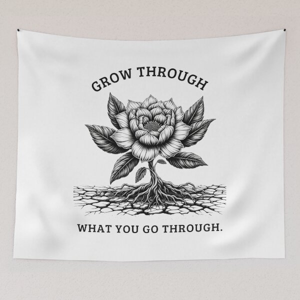 Item preview, Grow Through What You Go Through designed and sold by ZenEverAI.