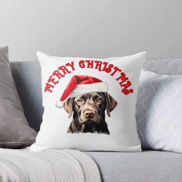 Item preview, Christmas Chocolate Labrador Lab With Santa Hat  designed and sold by Culveays.