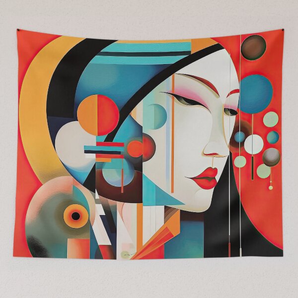 Item preview, Explore Simplistic & Minimalistic Japanese Geisha Portraits with a Majestic Touch designed and sold by ArtificialGenes.