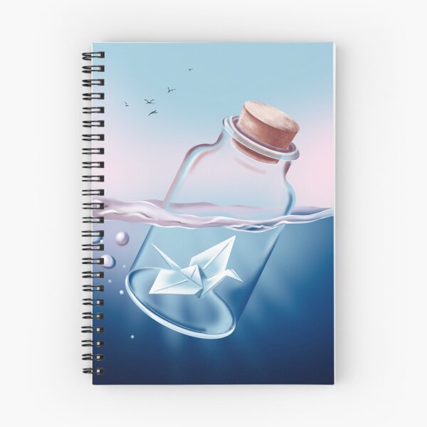 Item preview, Drift Bottle Floating in the Water designed and sold by LJArtworkDesign.