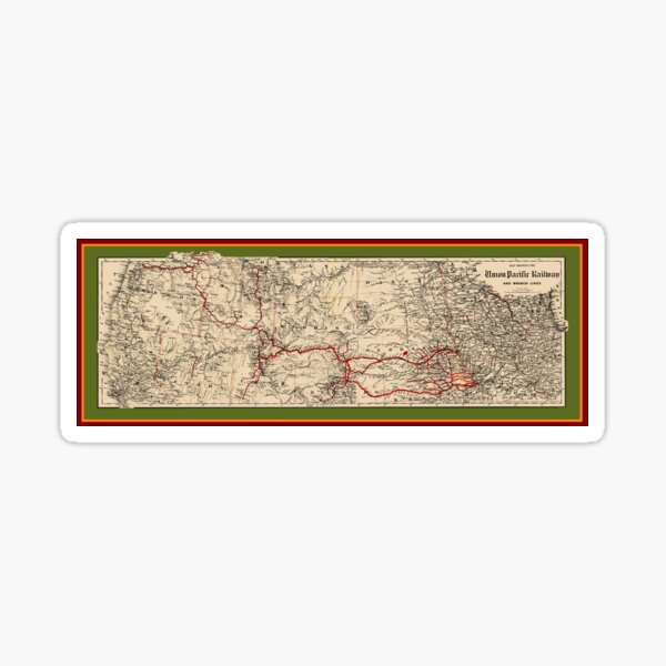 Item preview, Union Pacific Railway and Branch Lines 1888 designed and sold by Chuck Mountain.