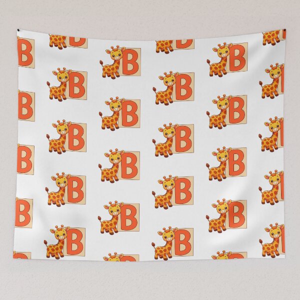 Item preview, Giraffe Monogram Letter B designed and sold by Coffee Lifestyle.