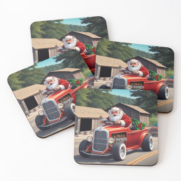 Item preview, Hot Rod Santa Country Road designed and sold by KoliBabb.