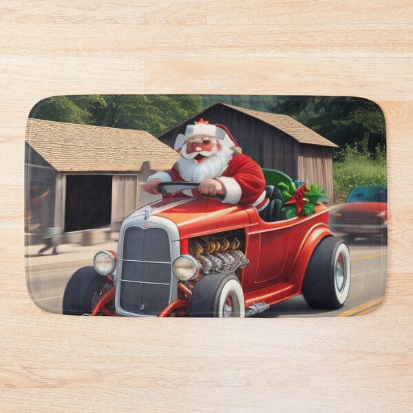 Item preview, Hot Rod Santa Country Road designed and sold by KoliBabb.