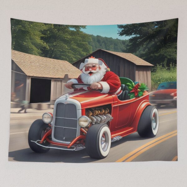 Item preview, Hot Rod Santa Country Road designed and sold by KoliBabb.