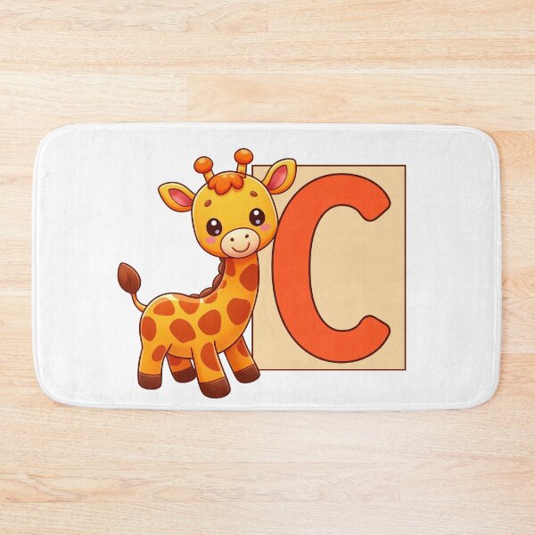 Item preview, Giraffe Monogram Letter C designed and sold by Coffee Lifestyle.