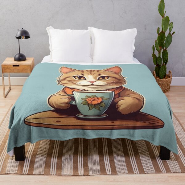 Item preview, Cat and coffee designed and sold by Neranchara.