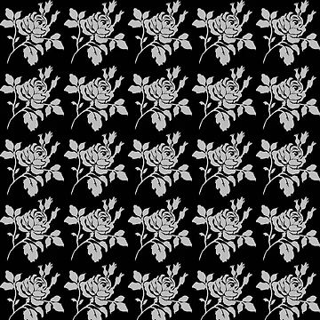 Artwork thumbnail, Silver Roses  by PageDesigns