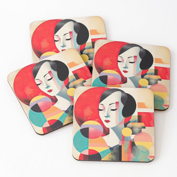 Item preview, Explore Simplistic & Minimalistic Japanese Geisha Portraits with a Majestic Touch designed and sold by ArtificialGenes.