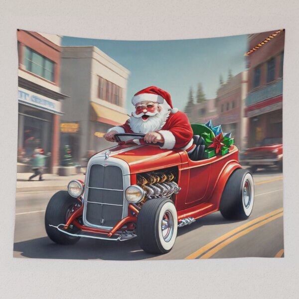 Item preview, Hot Rod Santa Main Street Santa's Village designed and sold by KoliBabb.