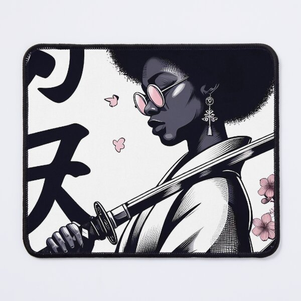 Item preview, cute afro girl katana sakura designed and sold by IAPICTURE.