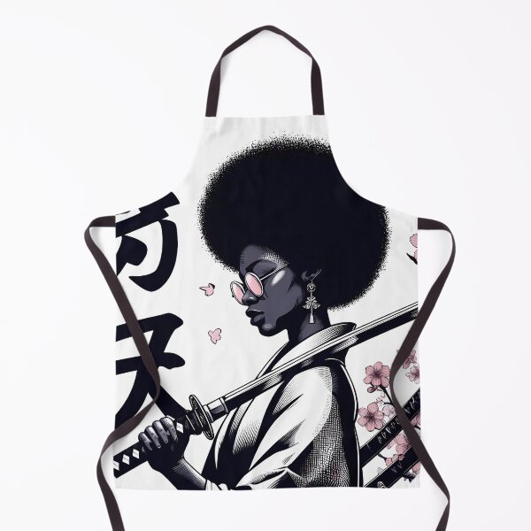 Item preview, cute afro girl katana sakura designed and sold by IAPICTURE.