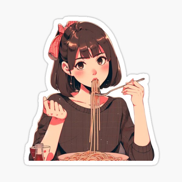 I draw cute anime girl eating ramen / Menhera Shoujo Kurumi-chan - Anime  Ramen - Mug