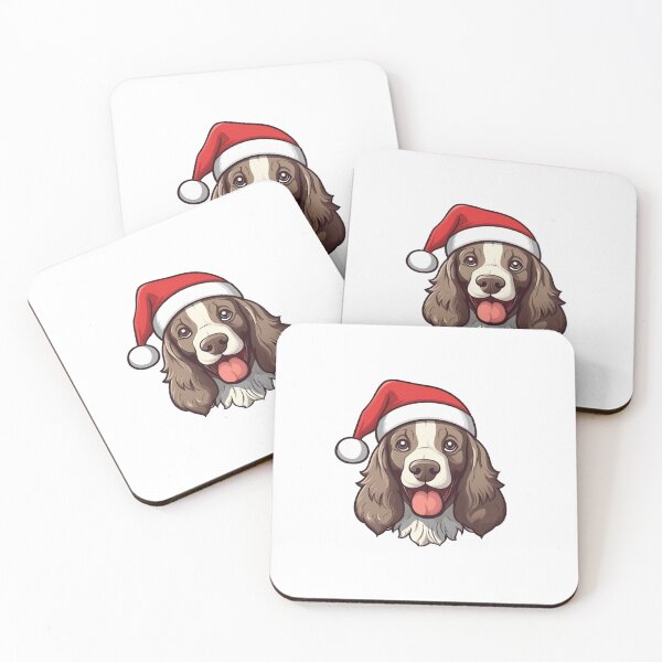 Item preview, Kawaii English Springer Spaniel Christmas designed and sold by CUTEDOGGIEZ.