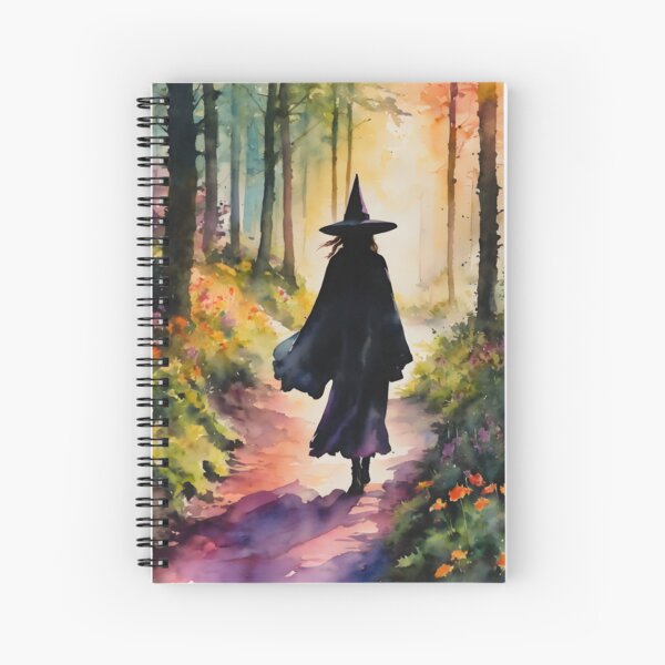 Aperçu de l'œuvre Une sorcière dans Rainbow Woods ~ Witchy Art créée et vendue par Lyra The Lavender Witch.