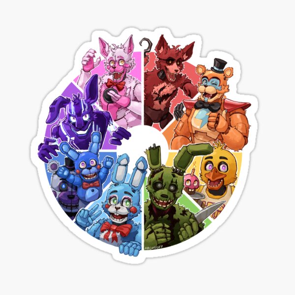 Five Nights at Freddy's Sticker FNAF Bonnie Bonbon Bonny 