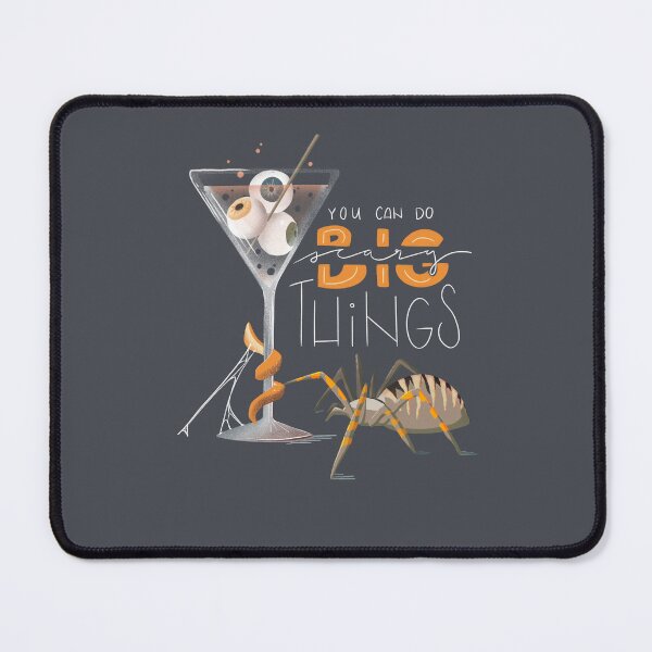 Item preview, You can do big scary things spider eyes Halloween Art designed and sold by Caroline Rausch.