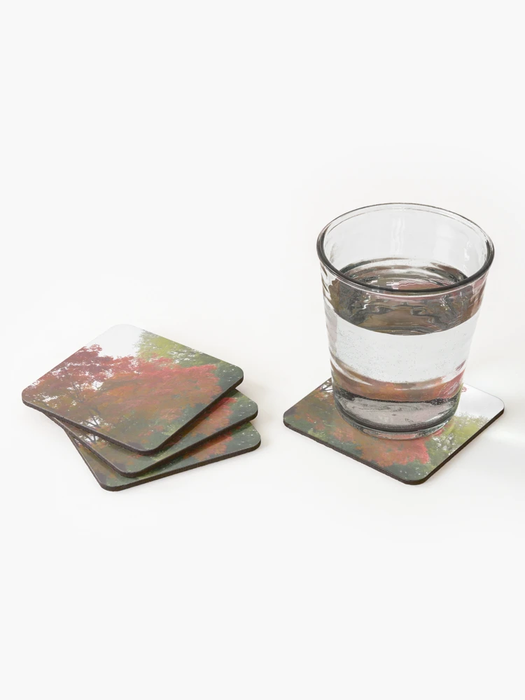 Thumbnail 2 of 5, Coasters (Set of 4), Maple Tree In October designed and sold by bloomingvine.