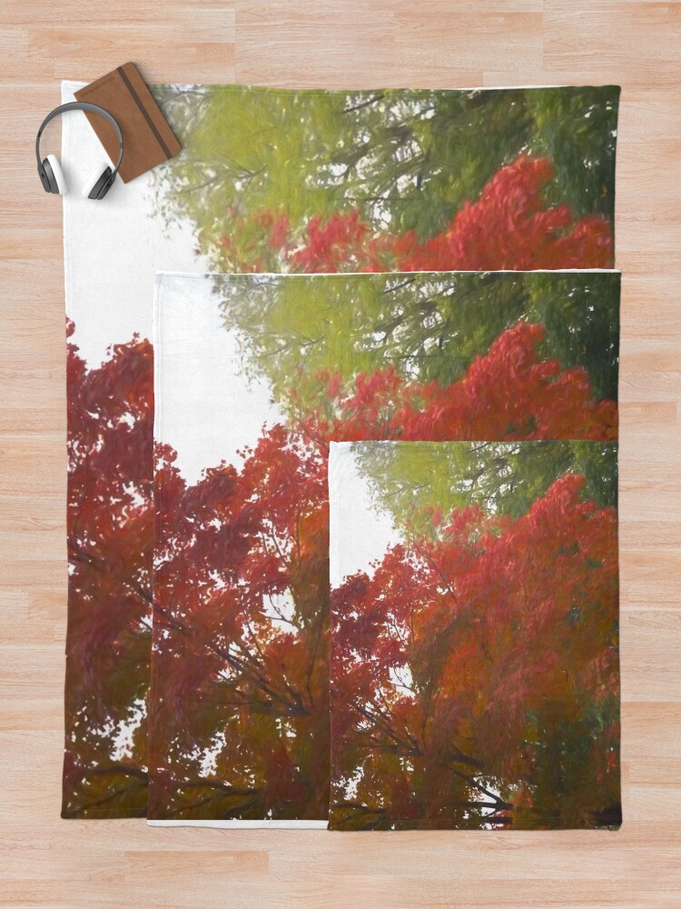 Thumbnail 5 of 6, Throw Blanket, Maple Tree In October designed and sold by bloomingvine.