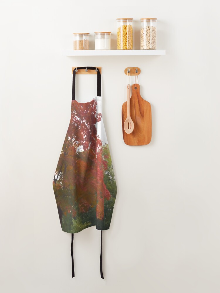 Thumbnail 4 of 6, Apron, Maple Tree In October designed and sold by bloomingvine.