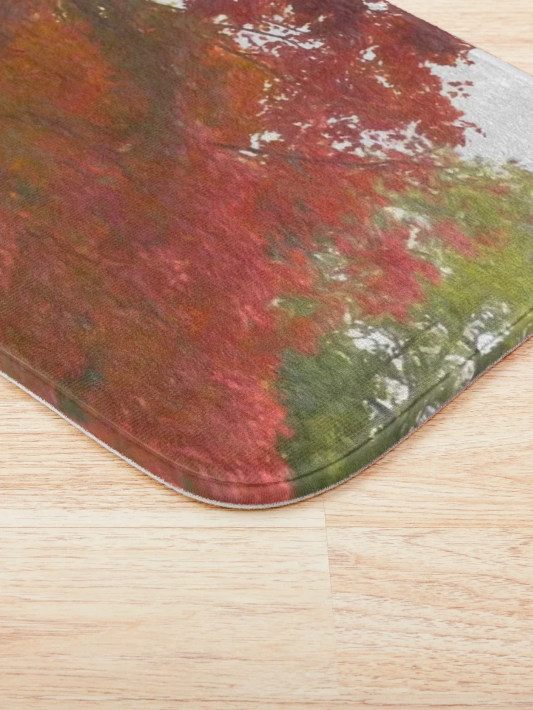 Thumbnail 3 of 6, Bath Mat, Maple Tree In October designed and sold by bloomingvine.