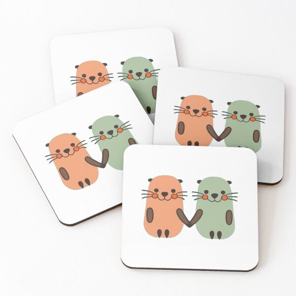 Item preview, Otters holding hands designed and sold by PawelNature.