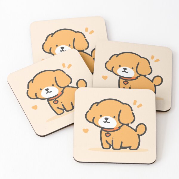 Item preview, Minimalist Fluffy Dog Cute Cartoon Art  designed and sold by JadesignFang.