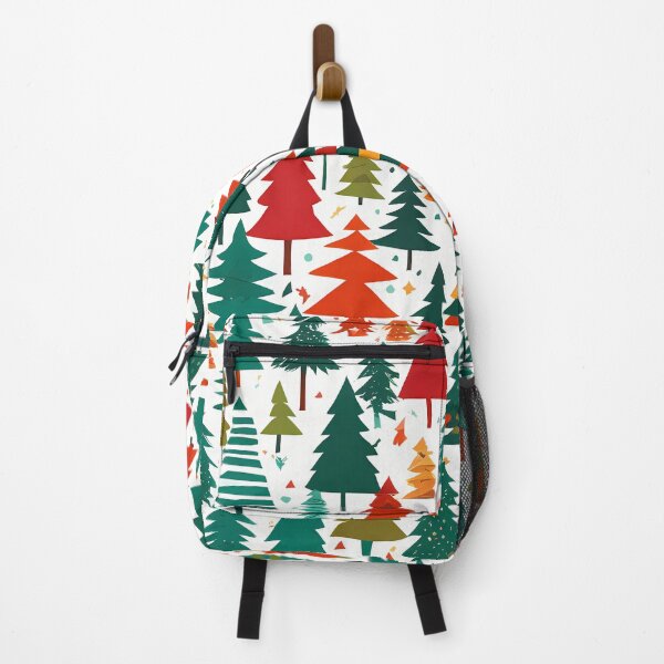Item preview, Colorful pattern of christmas trees designed and sold by twisted-dot.