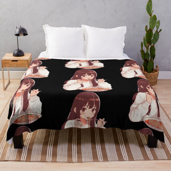 Item preview, Girl Eating Spaghetti Digital Art Retro Anime no background #2 designed and sold by AIrtisticPrints.