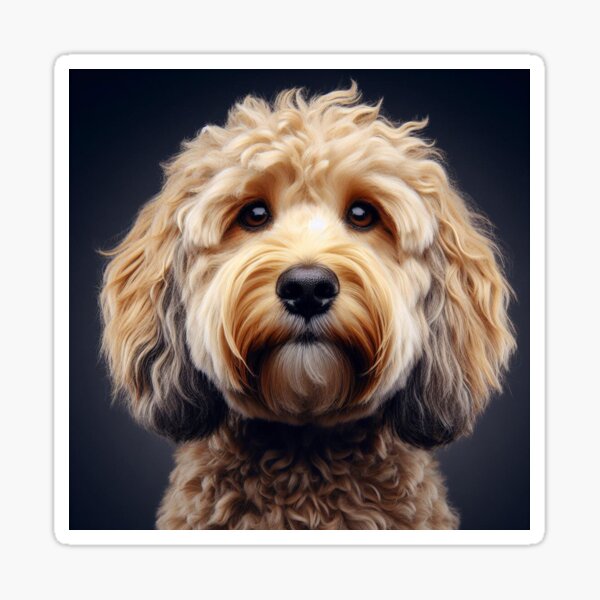 Item preview, Cockapoo Dog Portrait 3 designed and sold by fatbanana.