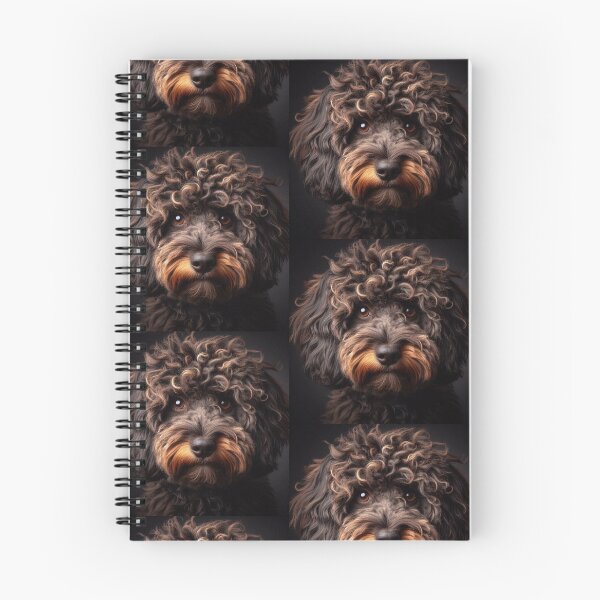 Item preview, Brown Cockapoo Dog Portrait designed and sold by fatbanana.
