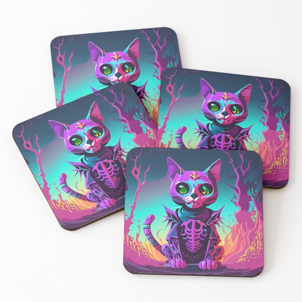 Item preview, Spooky Scary Skeleton Cat designed and sold by ProximaAeternum.