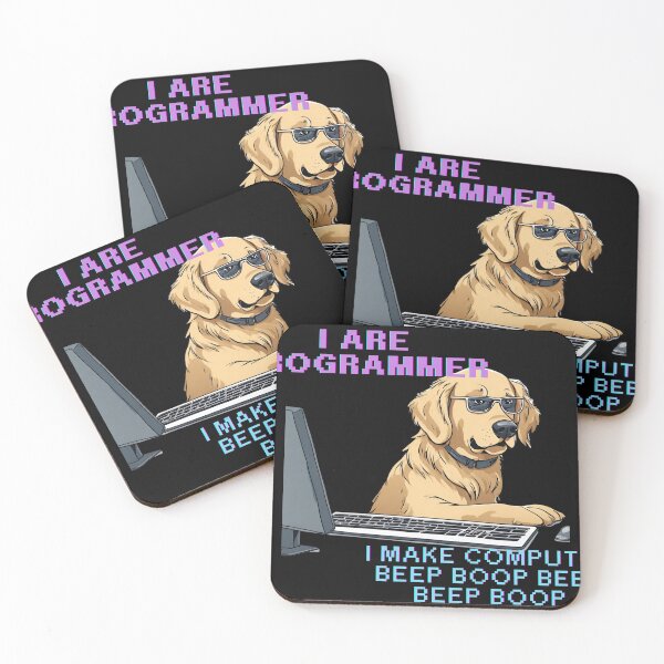 Item preview, I Are Programmer Golden Dog designed and sold by Golden-Heaven.