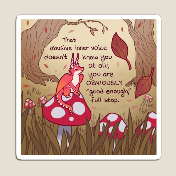 Aperçu de l'œuvre Petit dragon sur un champignon d'automne créée et vendue par thelatestkate.